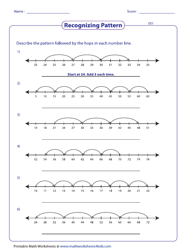 Number Line Recognize Easy1 | PDF