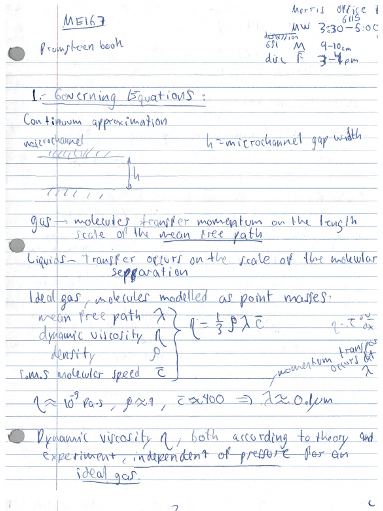 ME 167 Class Notes | PDF