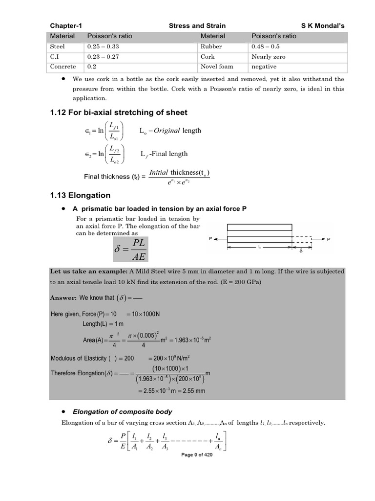 STRENGTH OF MATERIALS 1 - Part3 | PDF