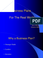 Business Plans For The Real World: Barry Williams Delaware SBDC