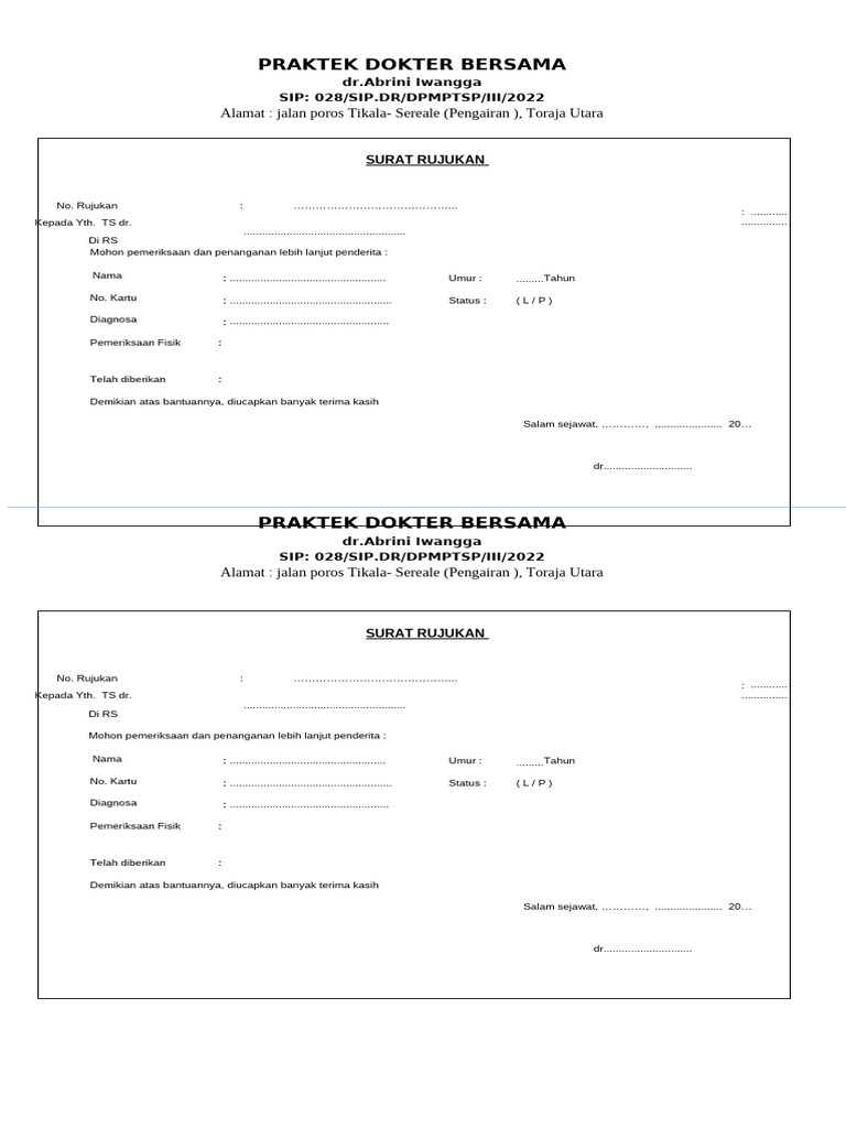 Surat Rujukan | PDF