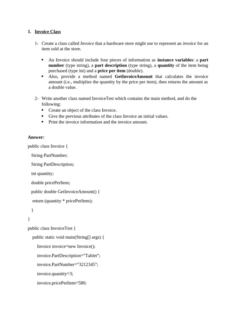 Lab - 1 - Classes and Objects | PDF