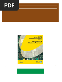 PDF IPC A 610 Acceptability of Electronic Assemblies IPC A 610G Ipc Download