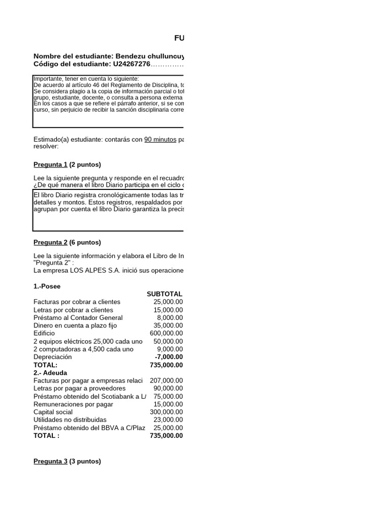 PC2 Fundamentos de Contabilidad y Finanzas - GBHYAX | PDF