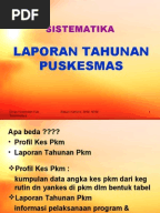 Contoh LAPORAN PUSKESMAS