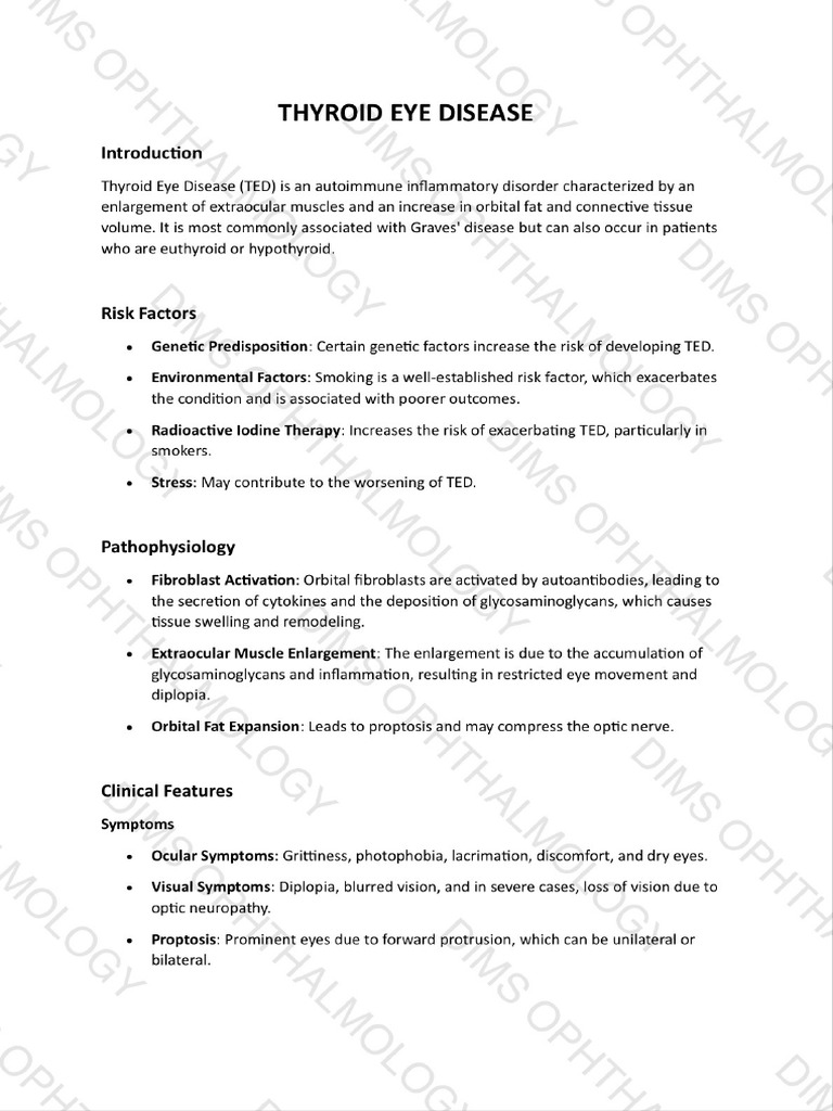 THYROID EYE DISEASE 1p1 | PDF