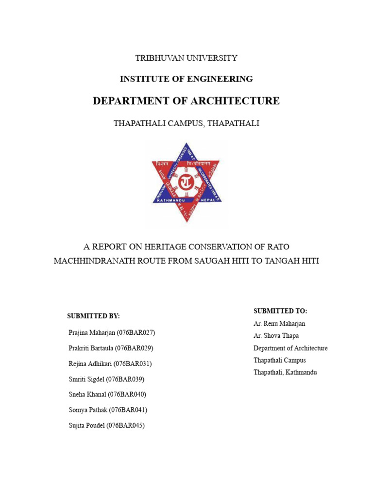 Heritage Conservation of Rato Machhindranath | PDF | Kathmandu | World ...