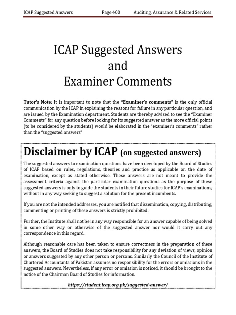CFAP 6 Solutions | PDF