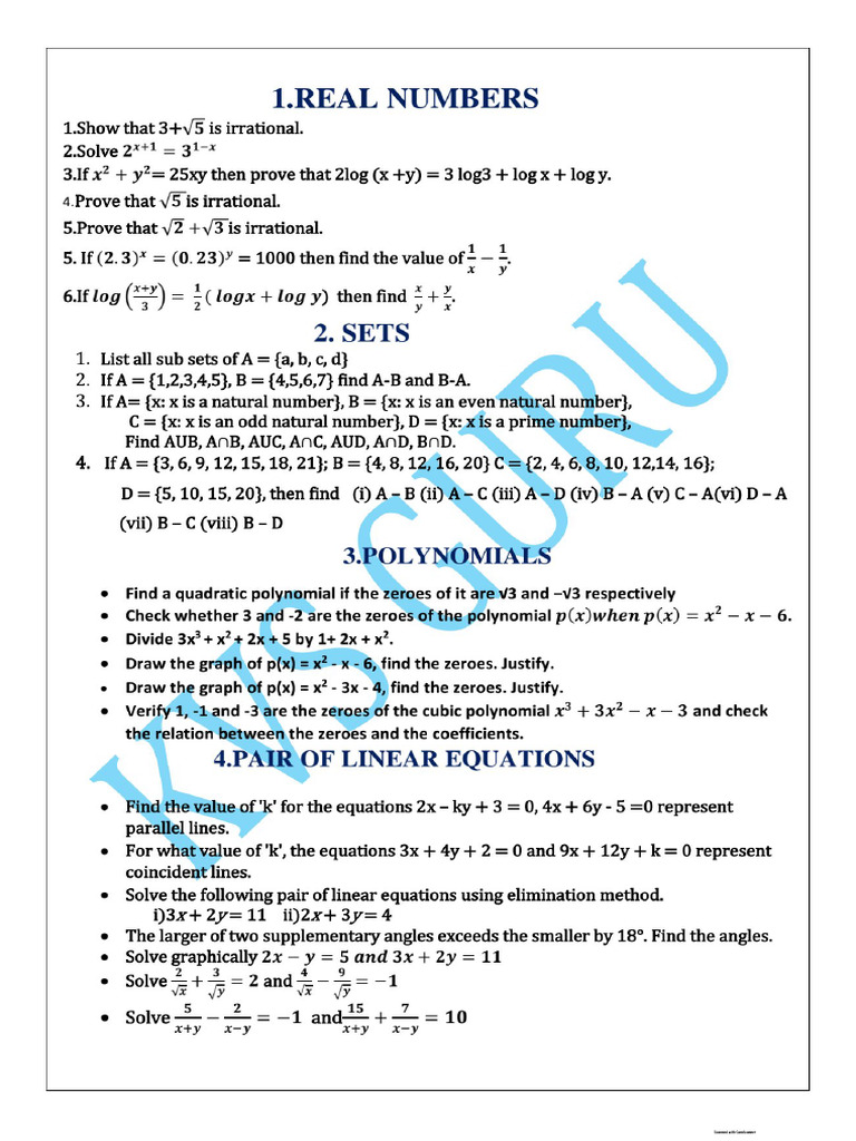 SSC Imp Questions Maths | PDF