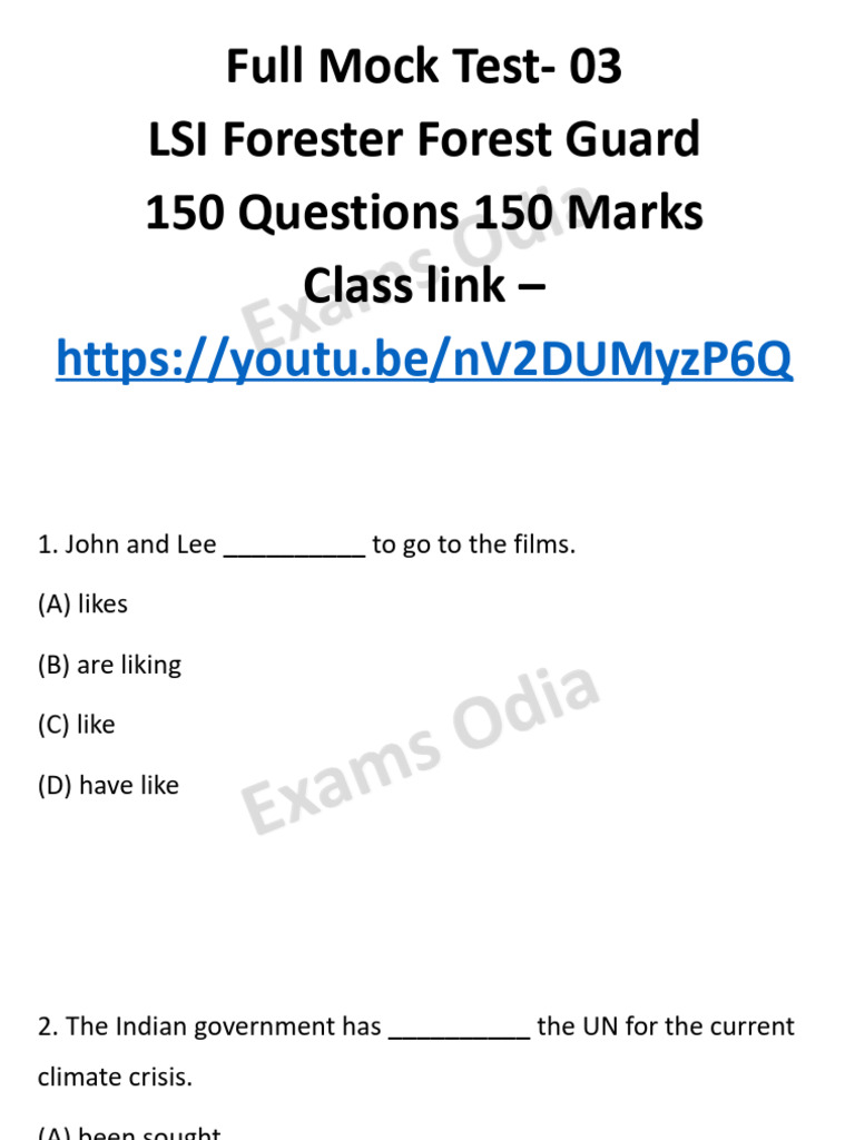 Full Mock Test - 03 | PDF