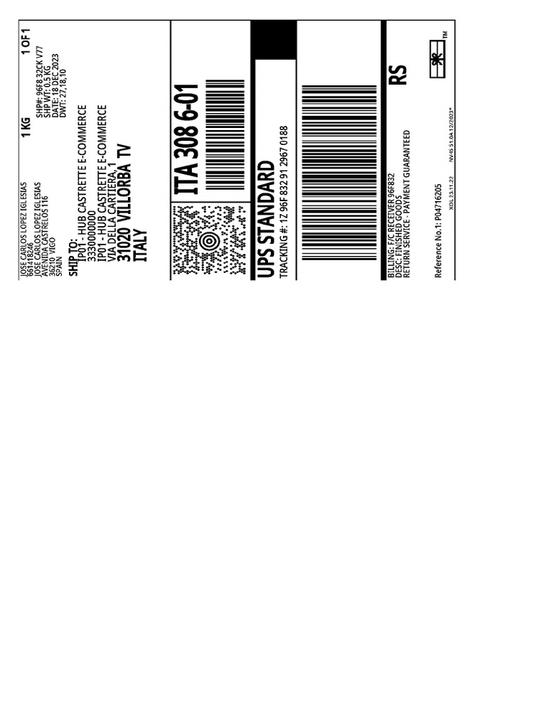 Rma Label P04716205 RC1 | PDF