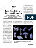 Samuel I. Stupp Et Al - Self-Assembly of Organic Nano-Objects Into Functional Materials