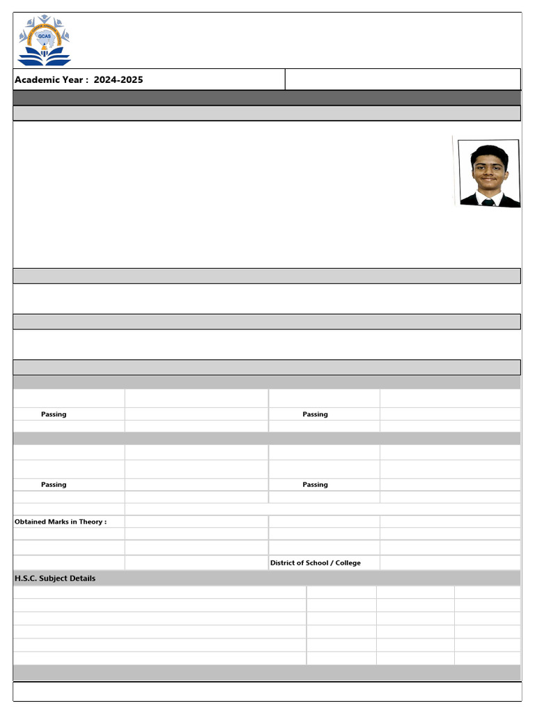 College Application Pdf