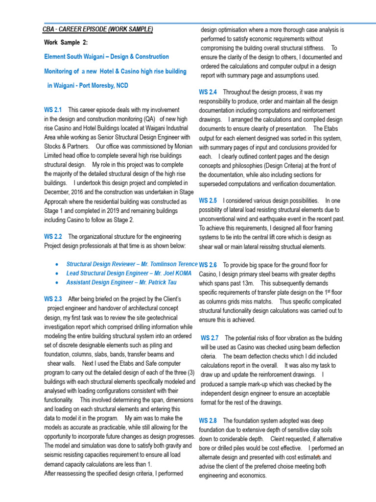 24 - Sample - Work Sample | PDF