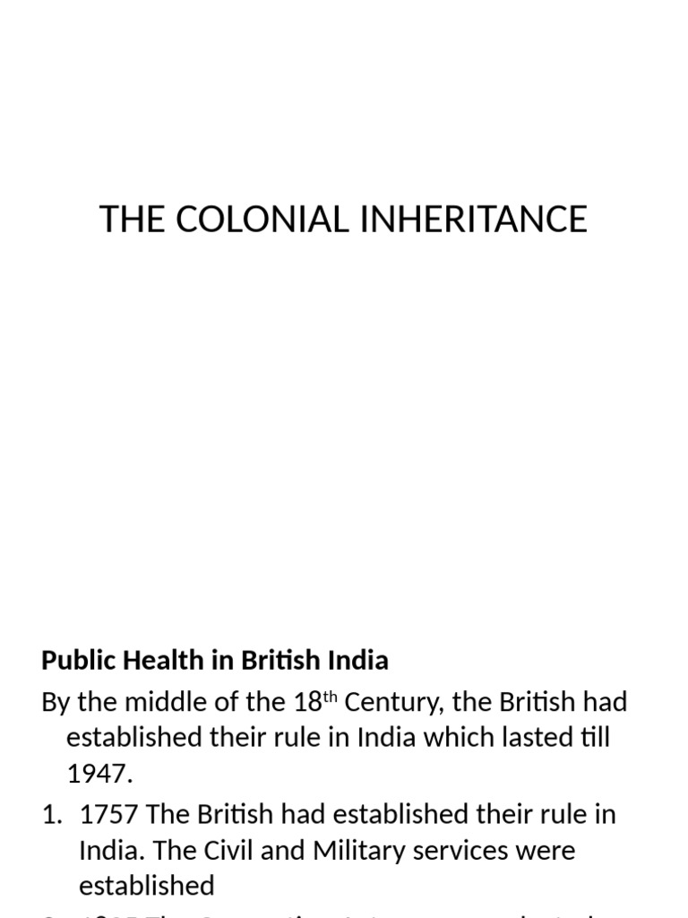INDIAN Colonial Inheritance Unit 5 | PDF