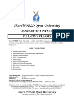 Share World Open University January 2012 Intake