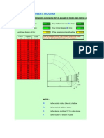 Elbow Plate Development Calculator