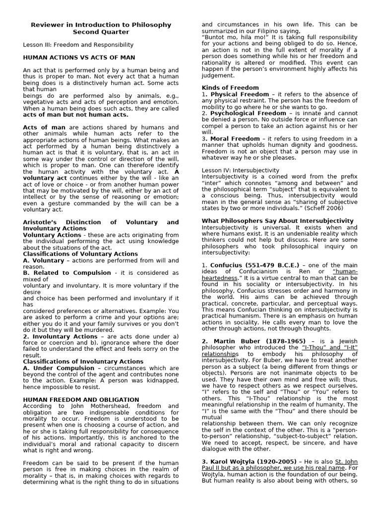 Reviewer in Introduction To Philosophy | PDF
