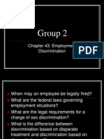 Group 2: Chapter 43: Employment Discrimination