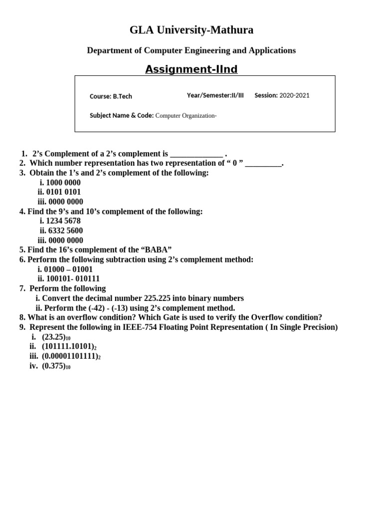 CO Assignment II | PDF | Teaching Methods & Materials | Computers
