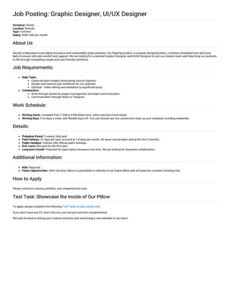 Graphic and UI - UX Designer | PDF