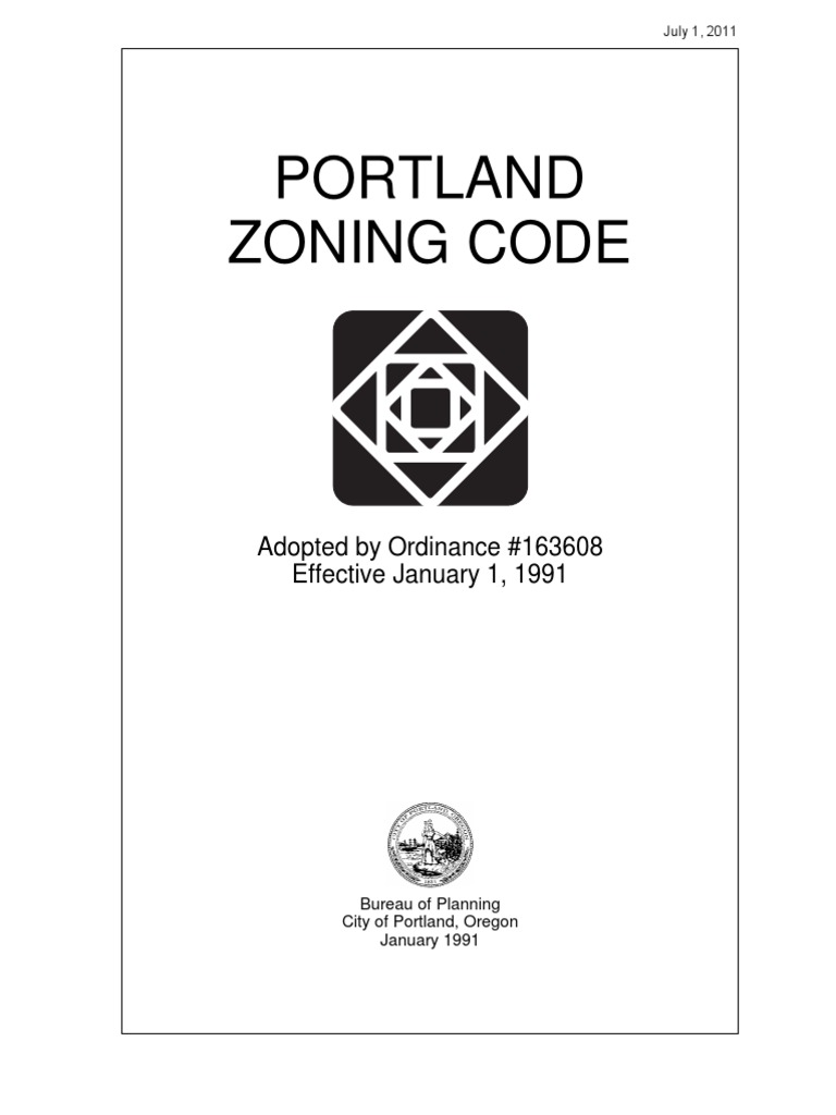 Portland Zoning Code | PDF