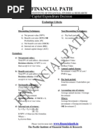 Capital Expenditure Decision