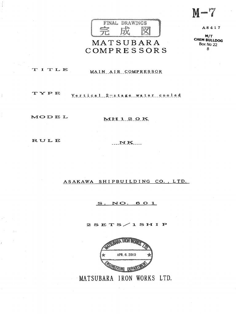 Main air compressor pdf