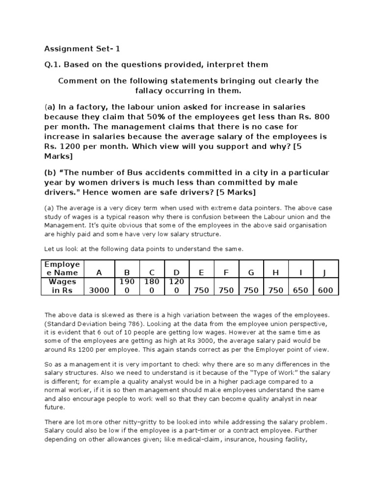Statistics Assignment Guide | PDF | Degrees Of Freedom (Statistics ...