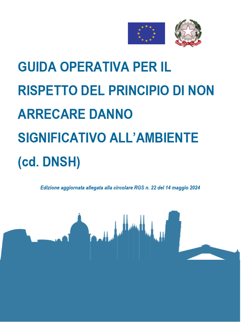 Allegato Guida Operativa Del Principio DNSH | PDF
