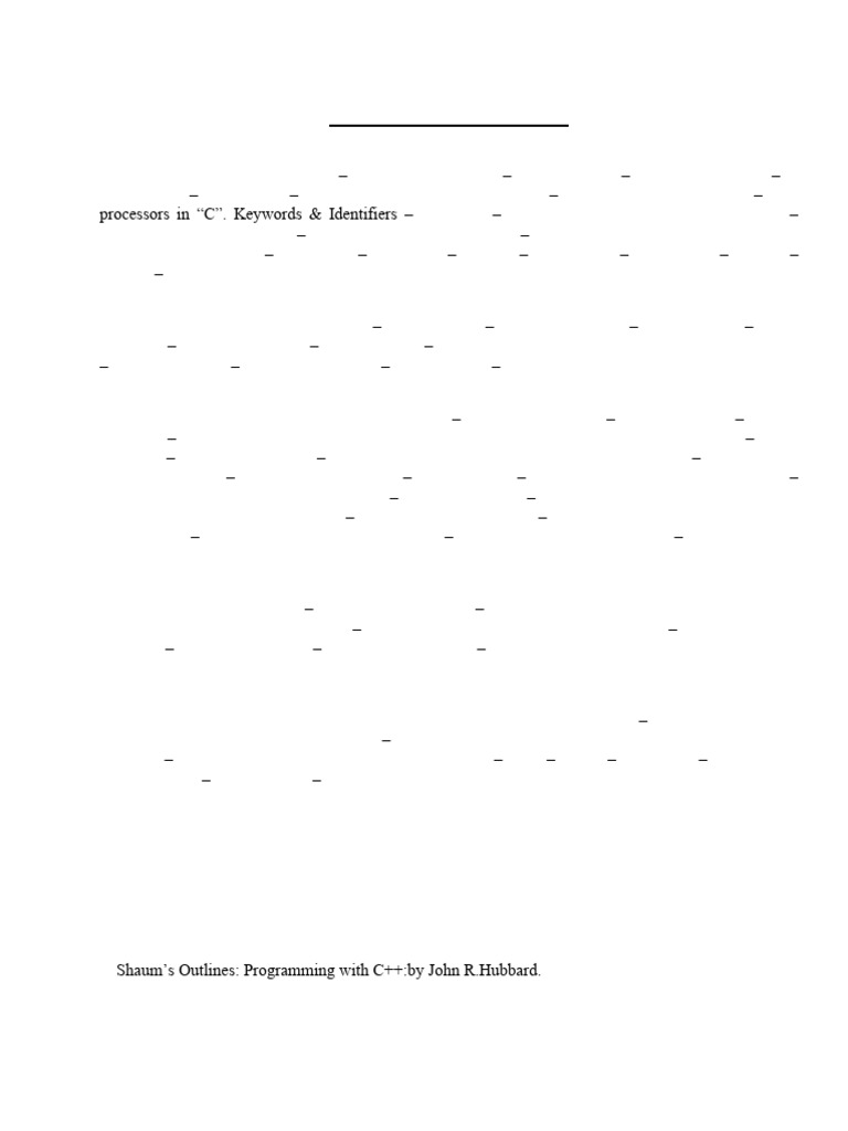 Programming With C - C++ - B.Com. (II-Sem) | PDF