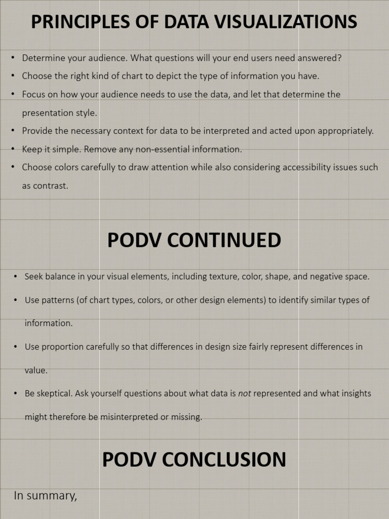 Best practices of data visualization pdf