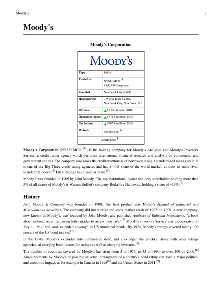Moody's Corporation