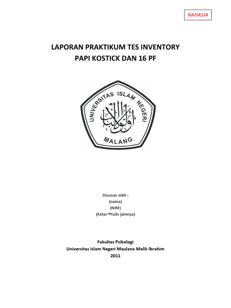 Format Lap Praktikum