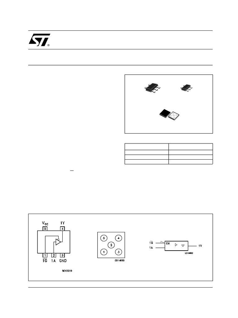 Single Bus Buffer (3-State) : Order Codes | PDF
