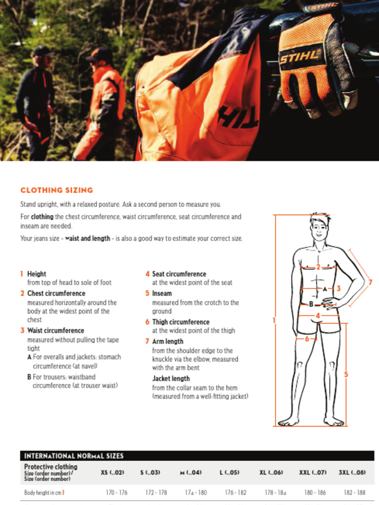 Ppe Sizing Stihl | PDF