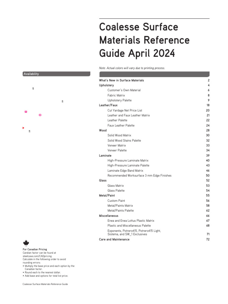 Coalessesmrg Spec Guide | PDF