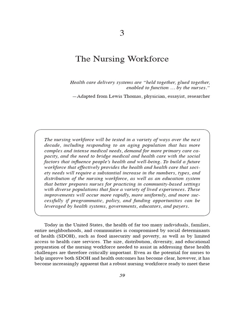 The future of nursing 2020 2030 charting a path to 3 the