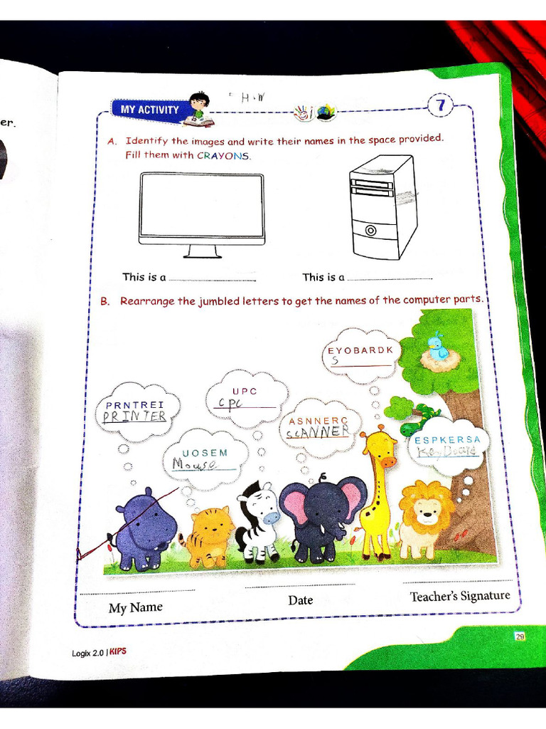 Grade1compchp-3textbook& Notebook Notes - Compress | PDF