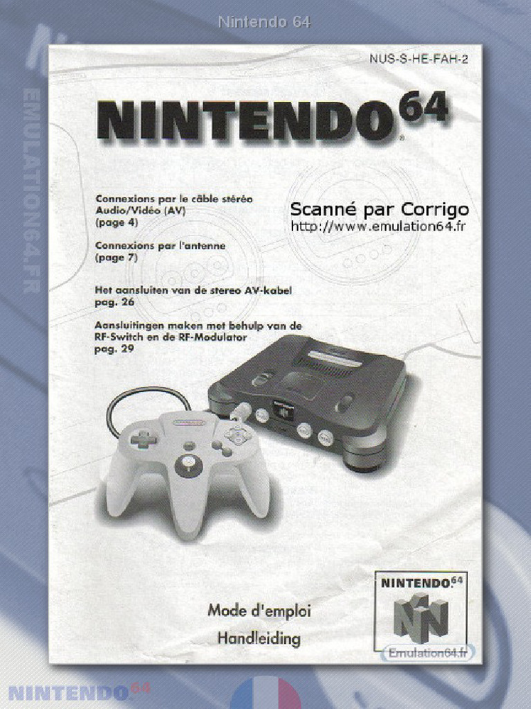 N64 - Nintendo - Nintendo 64 (Francais) | PDF