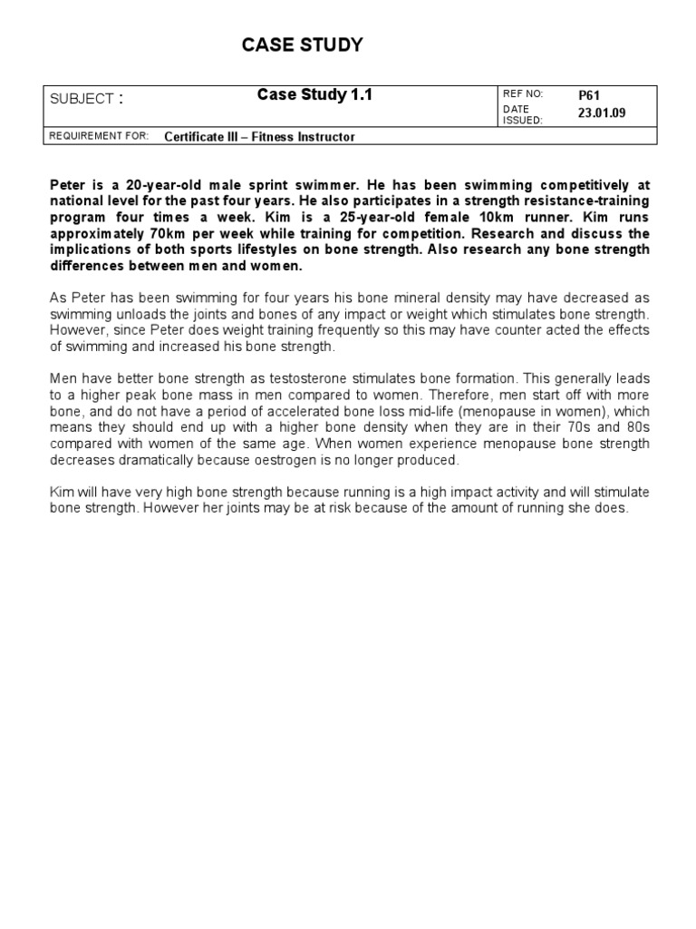 Impact of Sports on Bone Strength | PDF | Lifestyle
