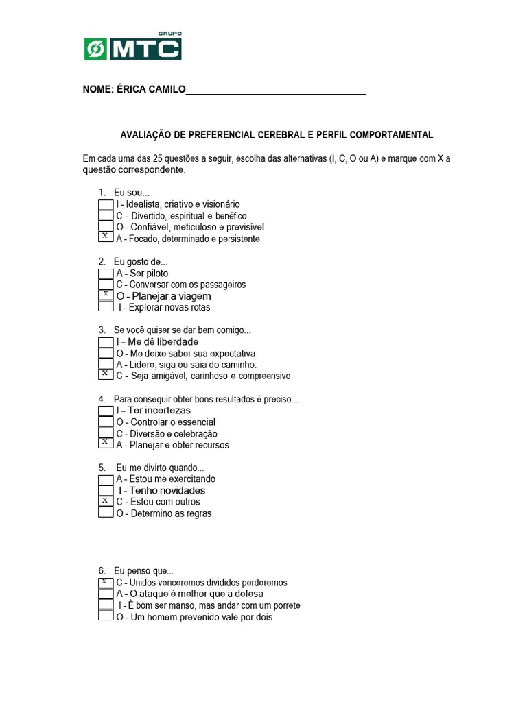 Teste MTC | PDF