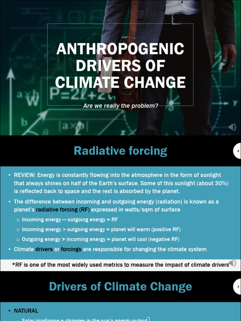 Anthropogenic Drivers of Climate Change | PDF