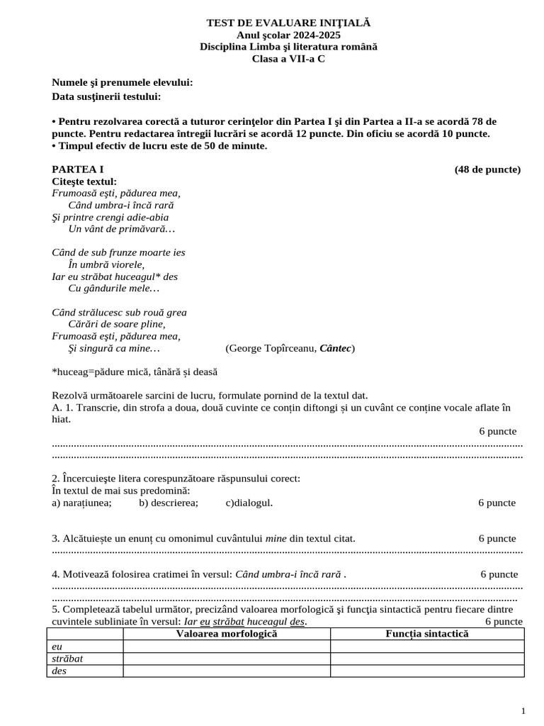 Test Initial Cl. 7 | PDF