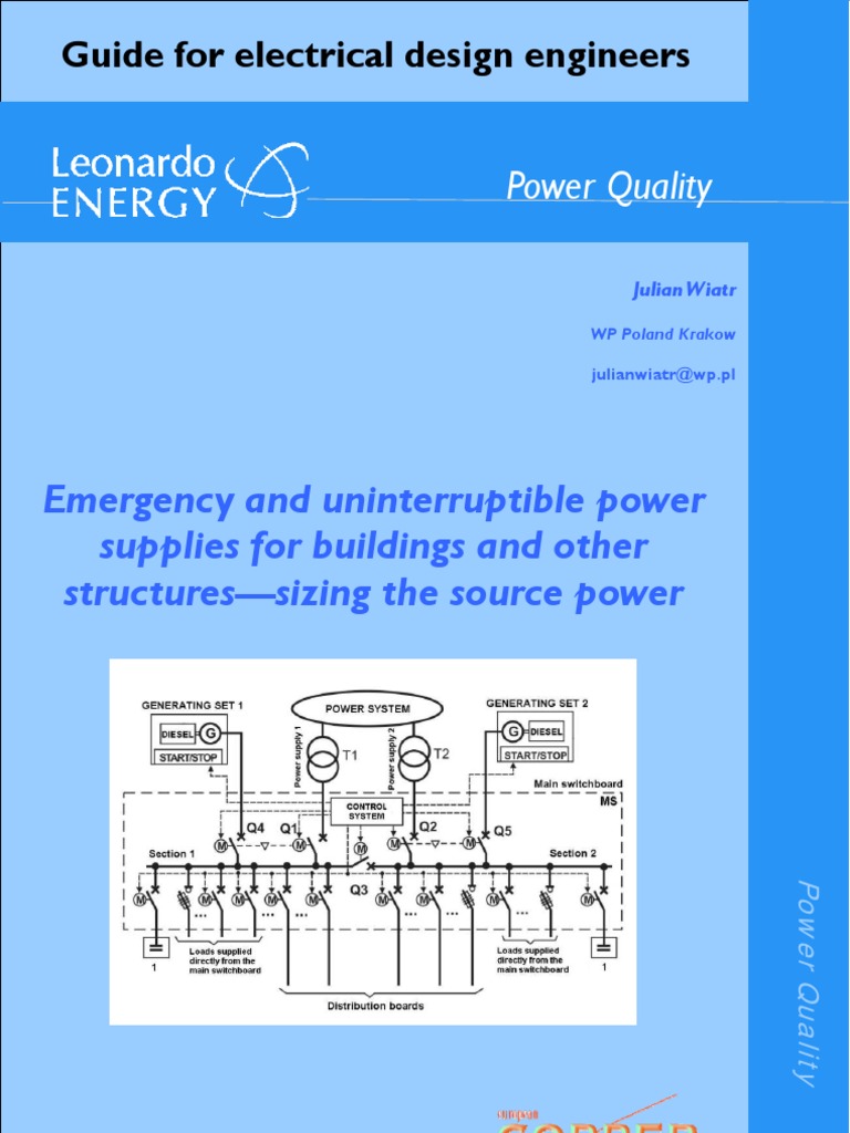 Power Quality Emergency and Uninterruptible Power Supplies For