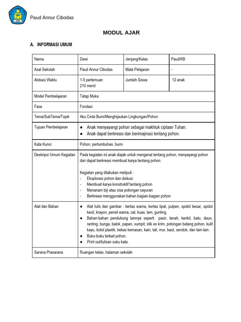 Modul Ajar 3 | PDF
