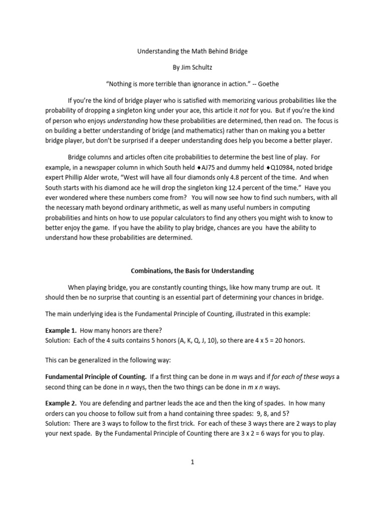Bridgemath | PDF