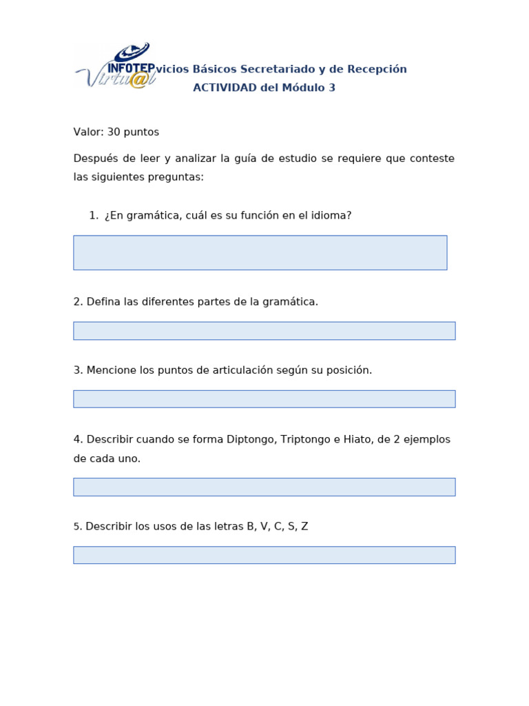 Actividad Del Módulo 3 | PDF