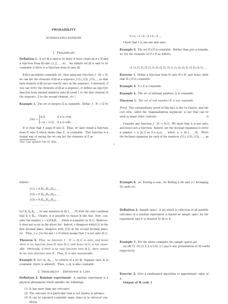 PROBABILITY | PDF
