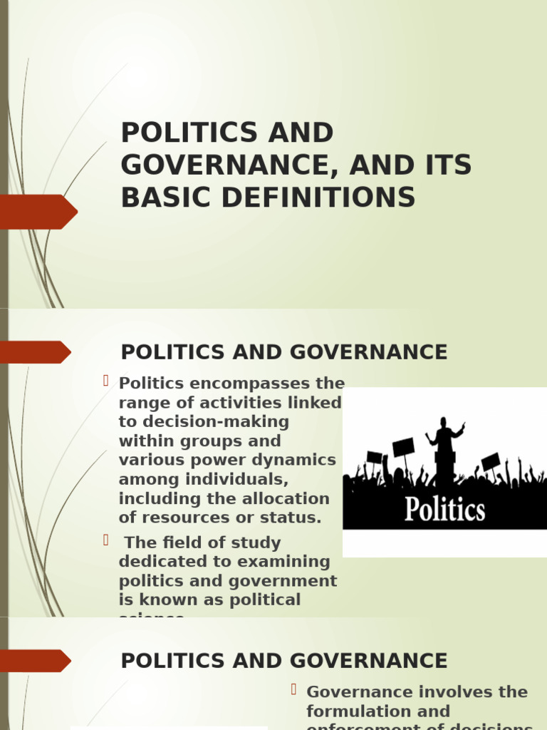 Politics and Governance | PDF